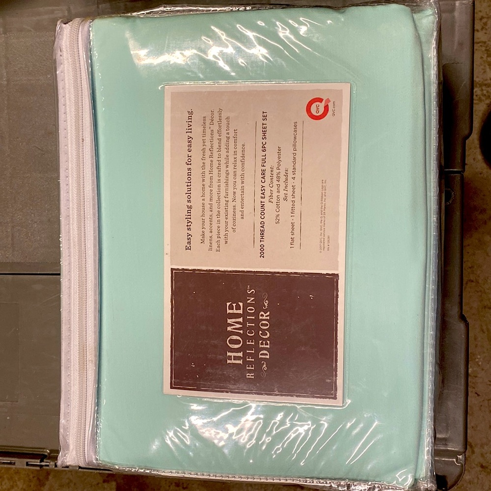 Home reflections, decor full size brand new from qvc 2000count threaded